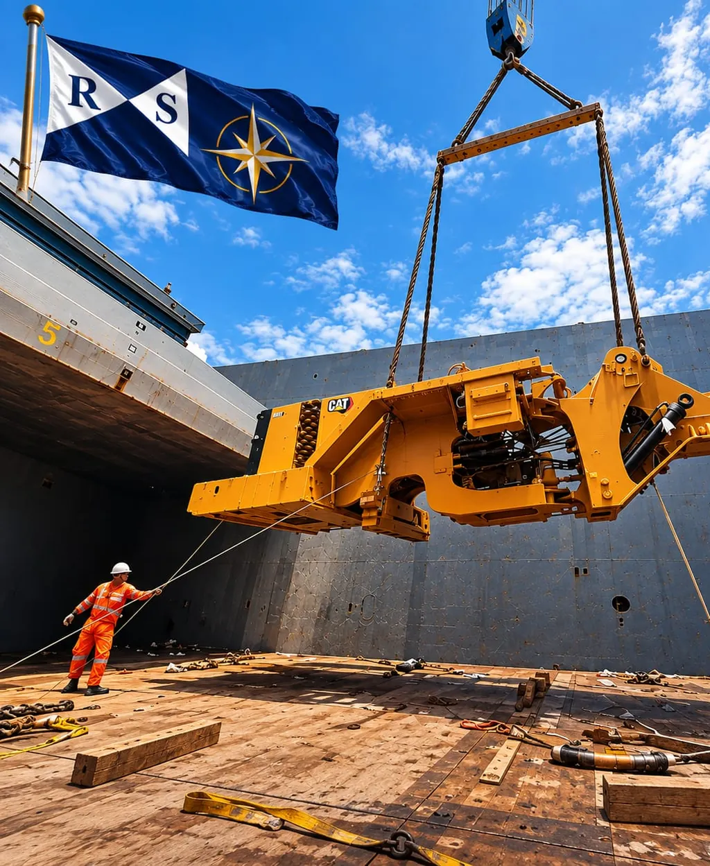 Içamento de equipamento para o porão sob a bandeira da RS
